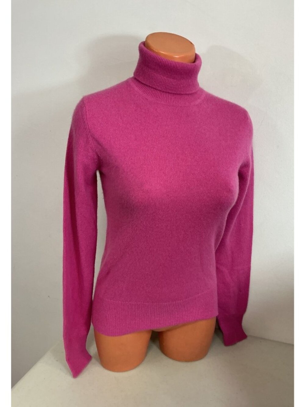 Lord & Taylor Pink Cashmere Turtleneck Sweater Womens XS